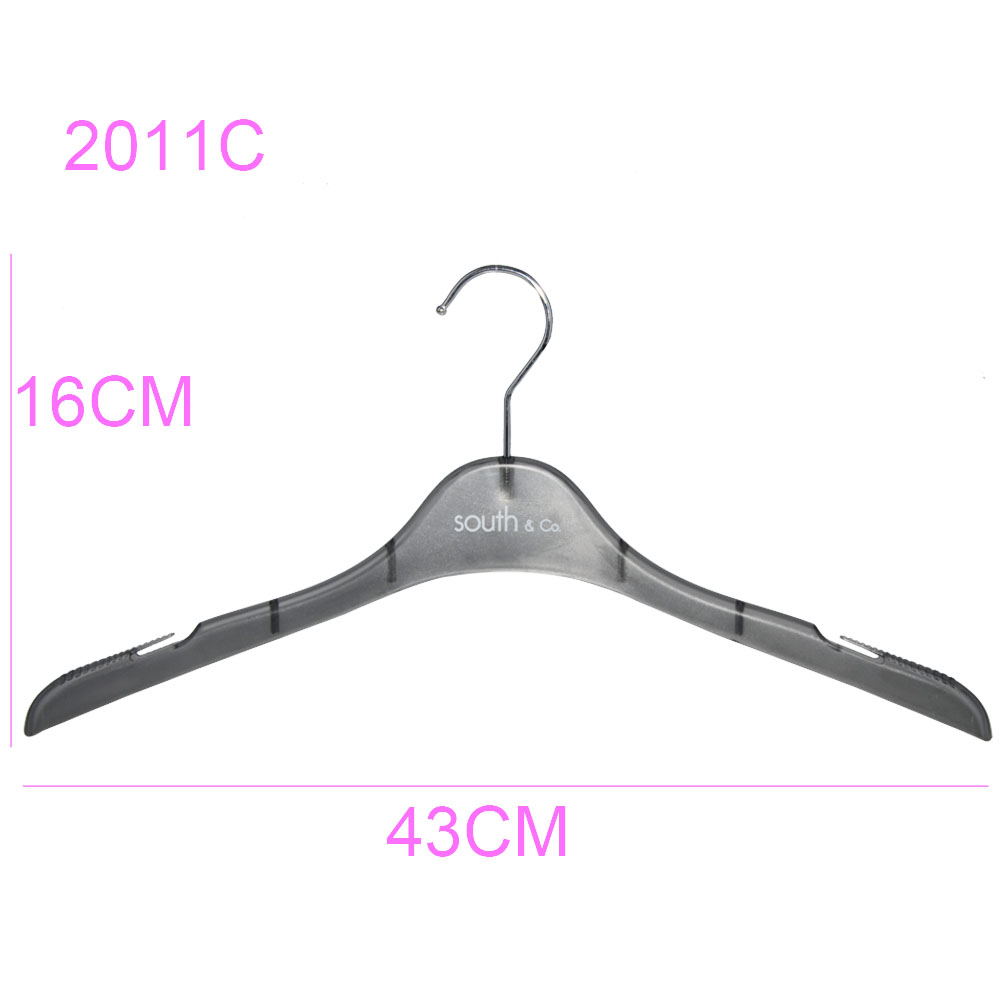 Anti-slip New Designed Plastic Top Thin Clothes Hanger Custom