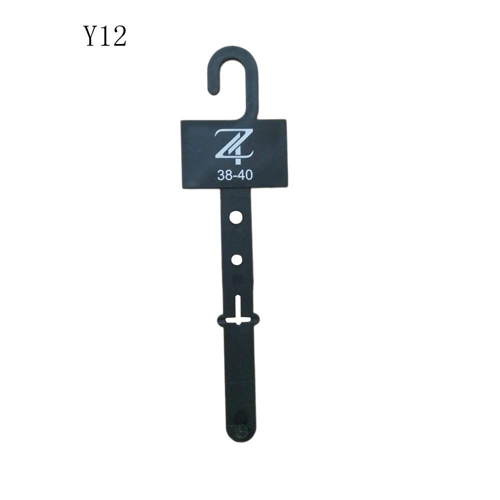 Universal small black leather belt plastic hanger
