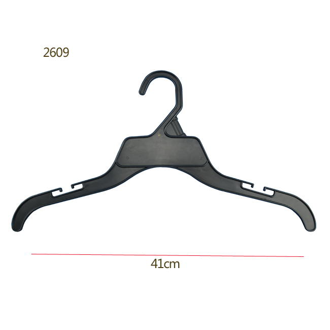 Thin break resistant black top hangers