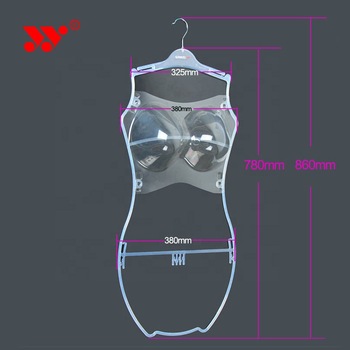 Cheap bikini swimwear hangers lingerie plastic body shape hanger