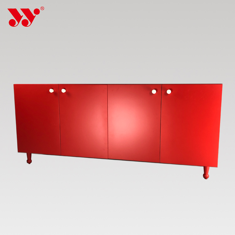 Fashion Red Living Room Bedroom Television Cabinet