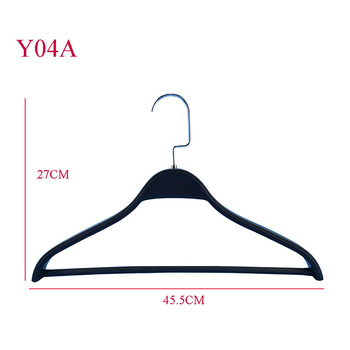 High quality black thick plastic strong hanger for brand clothing shop