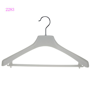High-end plastic material custom brand anti slip suit hanger for coat