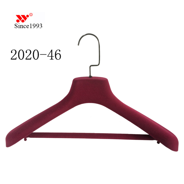 High Quality Wide ABS Suede Anti-Static Clothes Hanger - China Hanger and  Clothes Hanger price